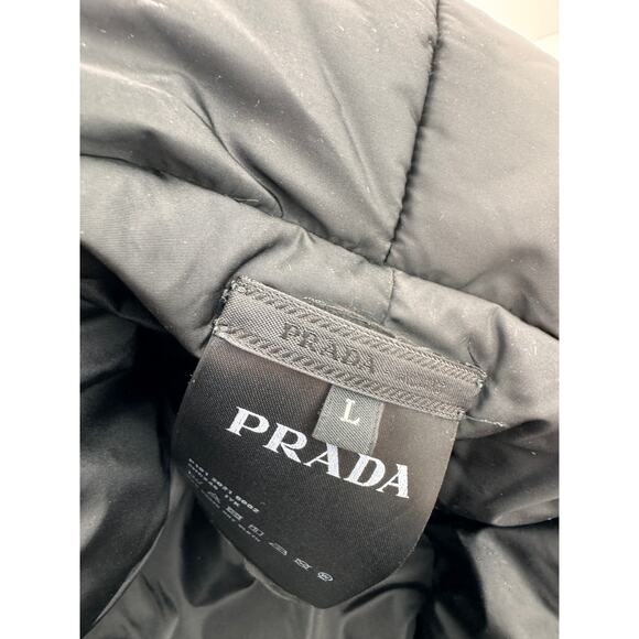 PRADA Padded Re-Nylon Bucket Hat Puffer Bucket Hat Triangle Logo L Large CLASSIC - Picture 6 of 8